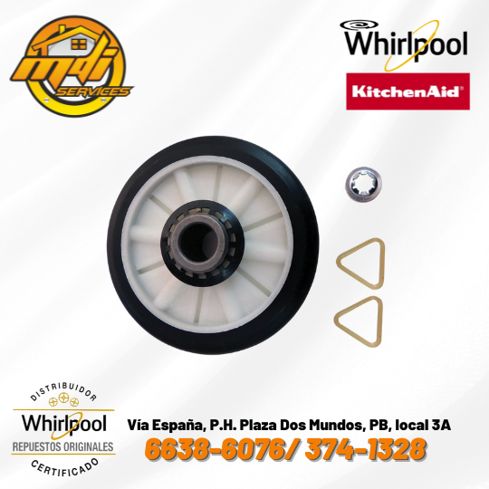 RUEDAS TAMBOR SECADORA WHIRLPOOL ORIGINAL FSP 349241 